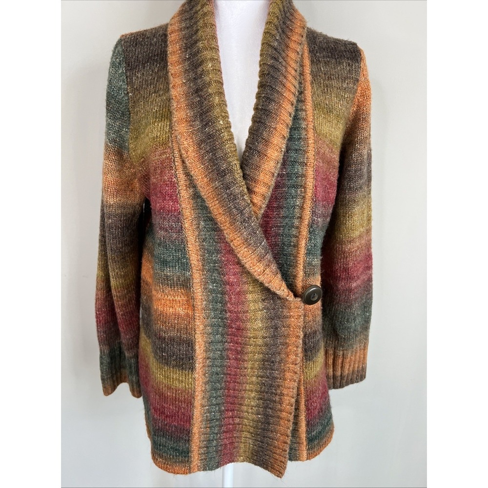 Coldwater Creek Cardigan Sweater Womens XL Boho Indie Earthy Soft Grunge